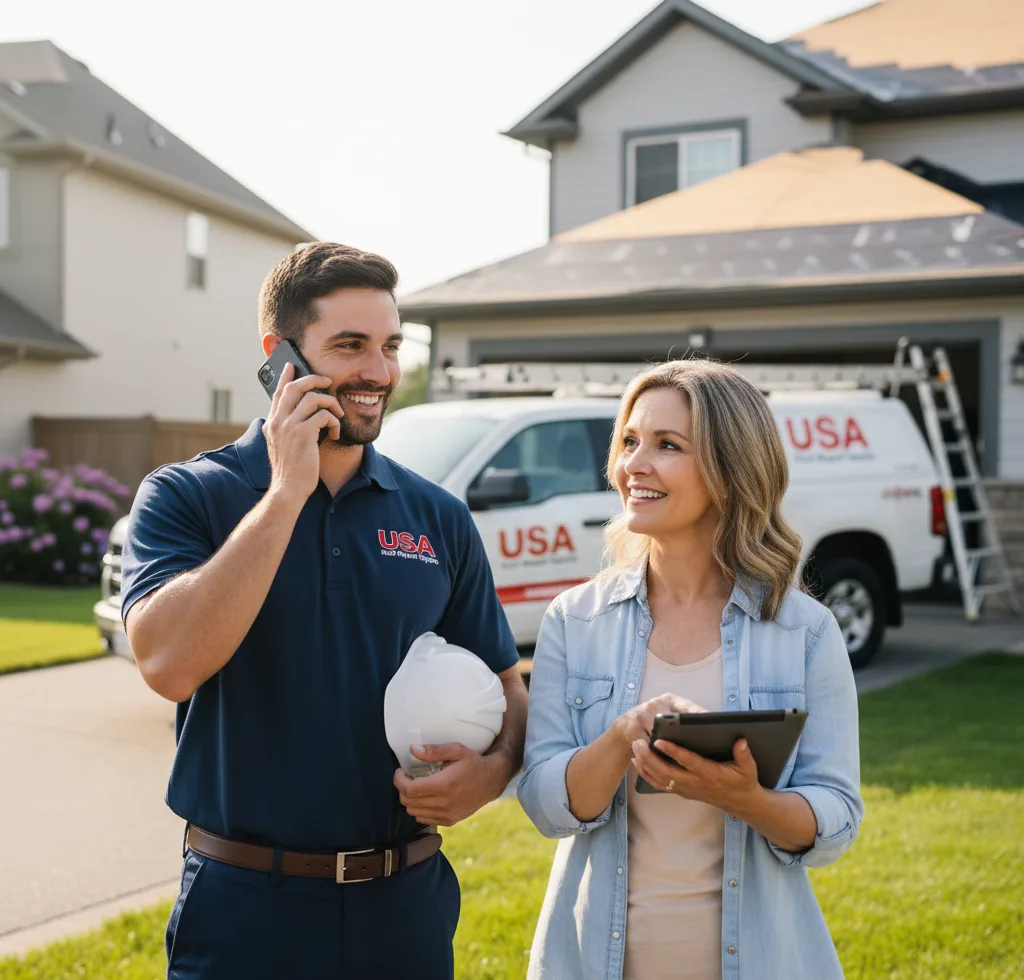 USA Roof Repair Experts customer support in Greenleaf